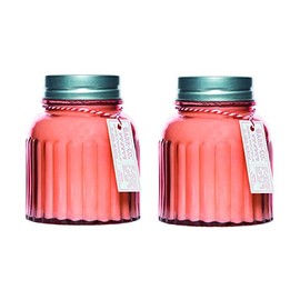 Set of 2 Apothecary Jar Candle - Honeysuckle Bundle