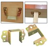 4 PCS Heavy Duty Bed Rail Metal Brackets Support Hinges