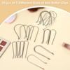20pcs Assorted Hot Roller Clips Replacements,Hot Roller Clips for Electric