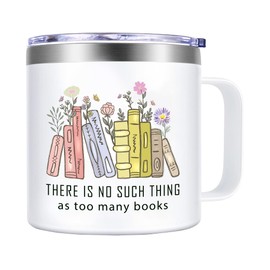 EchoMaven Book Lovers Gifts, Book Club Gifts for Women, Book Mug 14oz, Bookish Gifts, Book Reader Gifts, Christmas Birthday Gifts for Book Lovers Women, Bookworm Gifts, Book Themed Gifts for Librarian