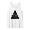 Distressed Triangle Geometric Shape Tank Top