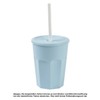 Engelland 15 x Plastic Cups with Lid and Straw, Drinking