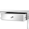 Bonnlo Mirrored Console Table with 2 Drawers Silver Desk