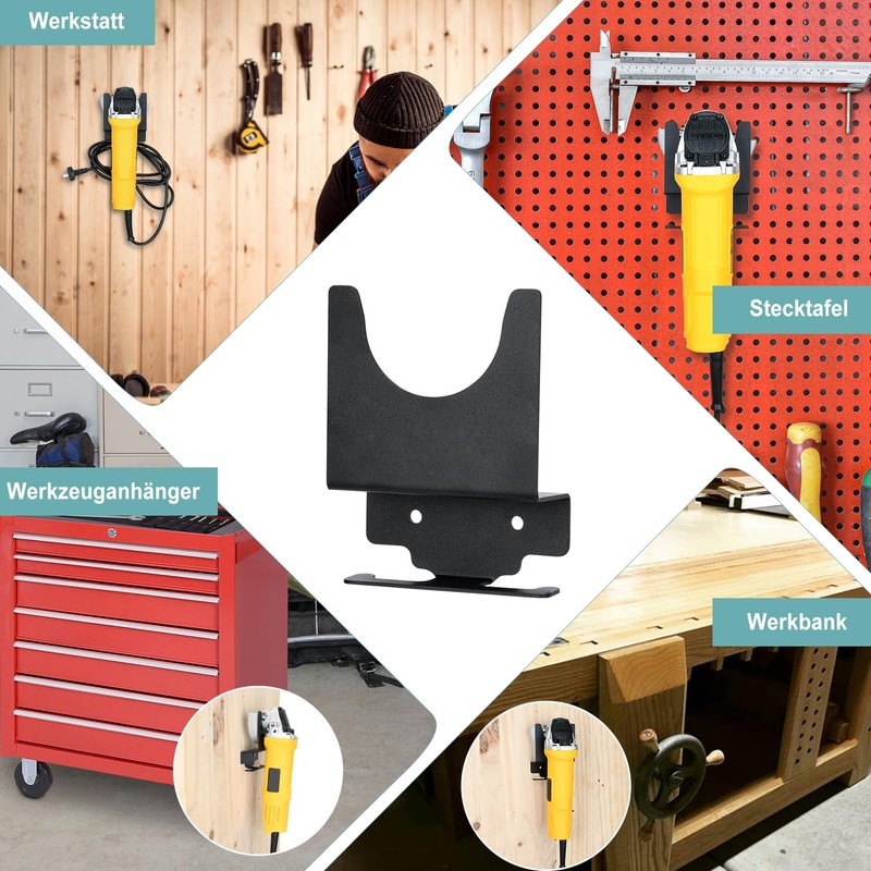 TOPOWN 2 Pieces Angle Grinder Holder Wall Mount Storage Hanger
