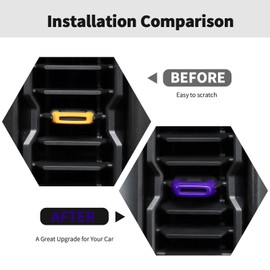 RT-TCZ Center Console Air Conditioner Adjustment Vent Trim Cover Decoration Interior Accessories for Ford Bronco 2021 2022 2023,Purple