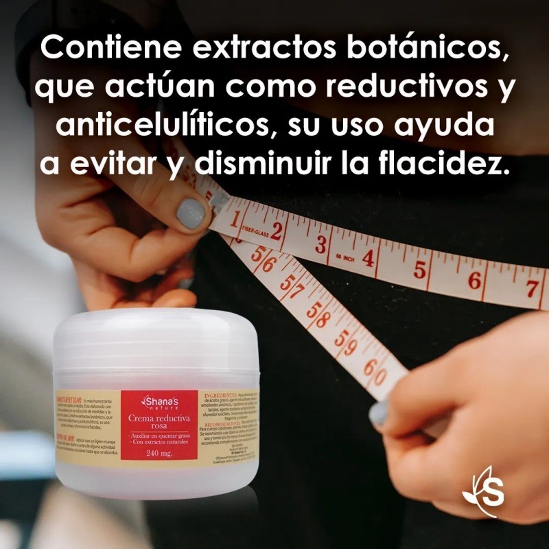 Crema Shana’s Rosa reductora de panza, ayuda a quemar grasa