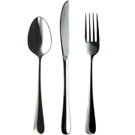 Nagao TOWA Dinner Cutlery Set, 3 Pieces, 18-8 Stainless Steel, Wooden Box, Made in Japan