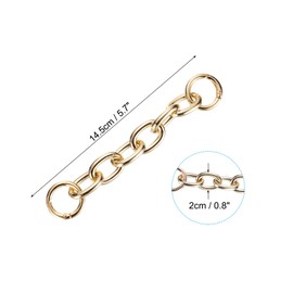 PATIKIL Purse Extender Chains, 14.5cm Metal Purse Chain Strap Extenders Lengthen Bag Chain Crossbody Shoulder Handbags Strap for DIY Handbags Crossbody Bags Purse, Gold