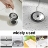 2 Pcs Universal Bath Plug, Kitchen Sink Plug with Stainless