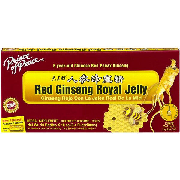 PRINCE OF PEACE RED GINSENG ROYAL JELLY, 10X10 CC, EA-1