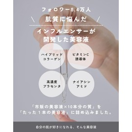 redeal. Serum Serum, Highly Concentrated Placenta, Vitamin C Derivative, Niacinamide, Transparent, Glossy Skin