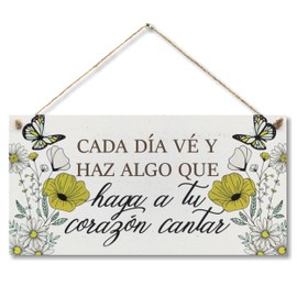 CARISPIBET Every Day Goes and Makes Something Segno Decorative Signs for Home Hanging Ornaments Wall Decoration 15 * 30 cm