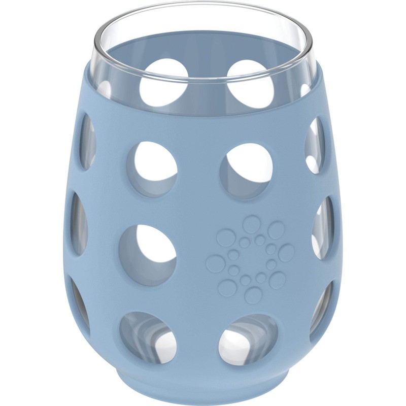 Lifefactory Wine Glass Set with Protective Silicone Sleeve, 2 Count