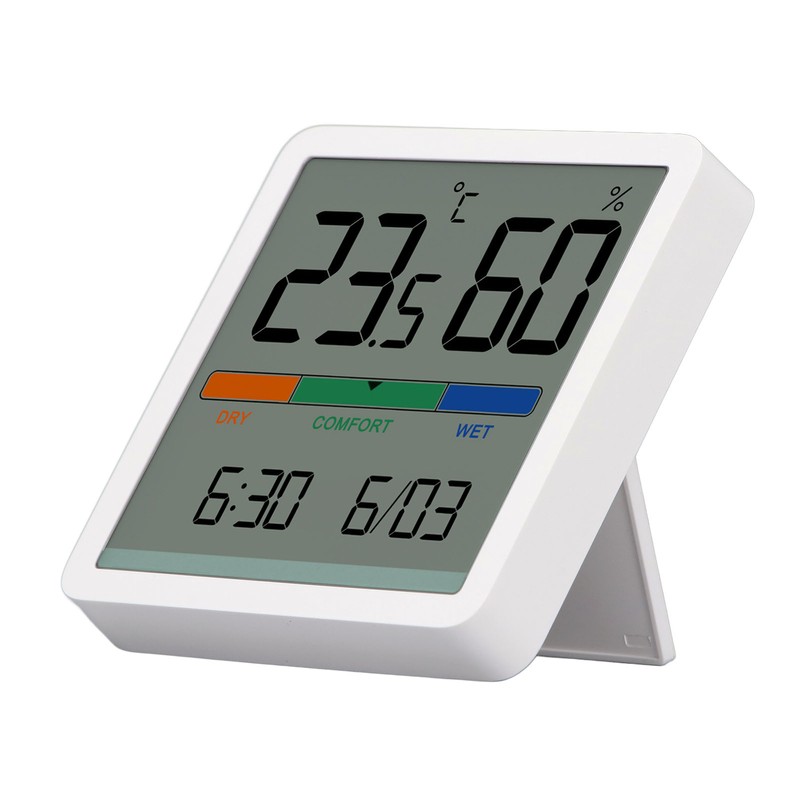 Temperature Humidity Monitor 3 in 1 Temp Tester Digital Display