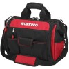 WORKPRO 16" Wide Mouth Tool Bag with Water Proof Rubber