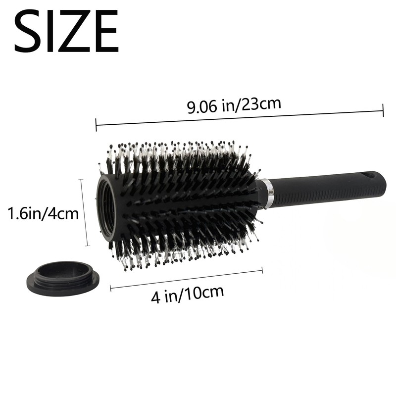 Hair Brush with Hidden Storage Compartment, Diversion Safe Hair Brush,Discreet