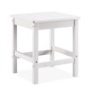 Pslivam Outdoor Side Table, 15.6" Poly Lumber Adirondack Side Table,