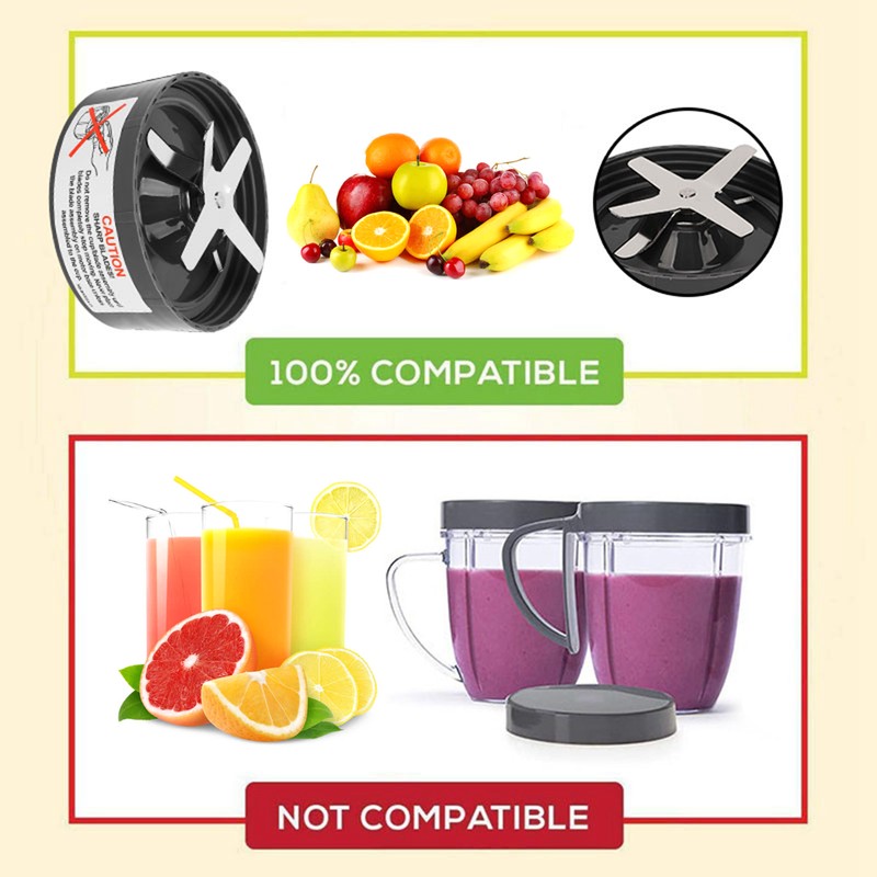 Blender Blades Grey Stainless Steel Easy Replacement Easy Operation Blender