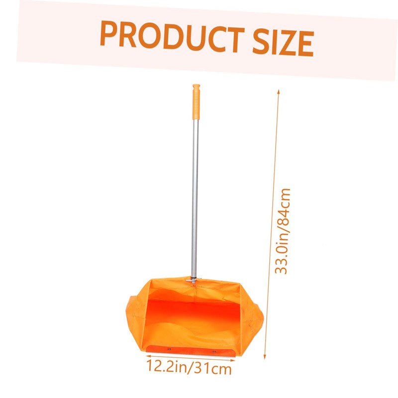 BUGUUYO Windproof Garbage Bag Grabber with Dustpan 33.07 Inch Trash
