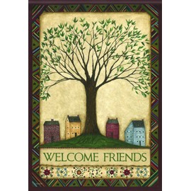 Carson Home Accents Garden Flag, Welcome Tree