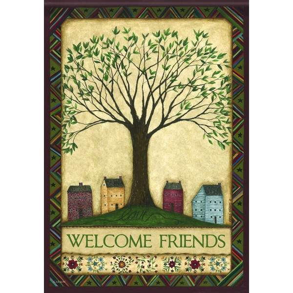 Carson Home Accents Garden Flag, Welcome Tree