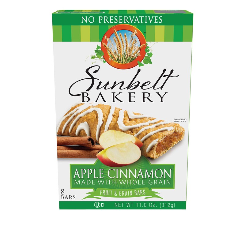 Sunbelt Bakery's Apple Cinnamon Fruit & Grain Bars, 5 Boxes,