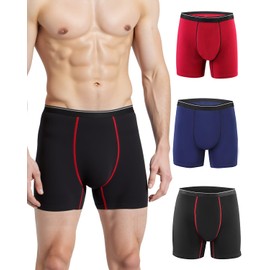 Incontinence Underwear for Men, Leakproof Washable Reusable Underwear with 130ml Absorbency, Comfortable Adult Protection for Seniors, Discreet Bladder Control Briefs (Multi Color, X-Large)