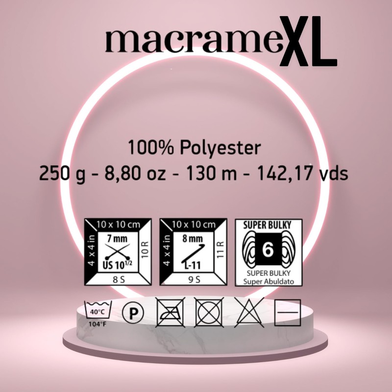 Art of Yarn Polyester Macrame Cord XL 250g 3mm x