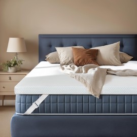 Hokway 4 Inch Queen Mattress Topper, Gel Memory Foam Mattress Toppers with Removable Soft Cover, Bed Topper Ventilated High Density Pad