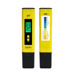 SqkjIvy pH Meter for Water Tester Pen Monitor Water ph Meter Quality 0.01 High Accuracy Pocket Size with 0-14 Measurement Range for Soil,Household Drinking, Plants Growing,Pool and Aquarium（Yellow）