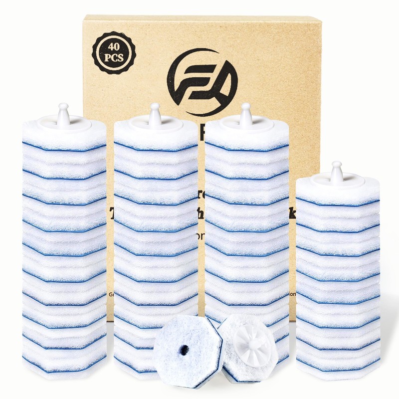 40 Toilet Wand Refills for Clorox Toilet Wand, Disposable Toilet