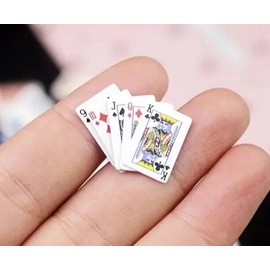 Super Mini Playing Cards Miniature  Doll Tiny Poker Deck Set Ship From USA