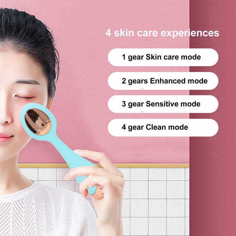 Facial Cleansing Brush Multifunctional Portable Electric Silicone Face Scrubber for
