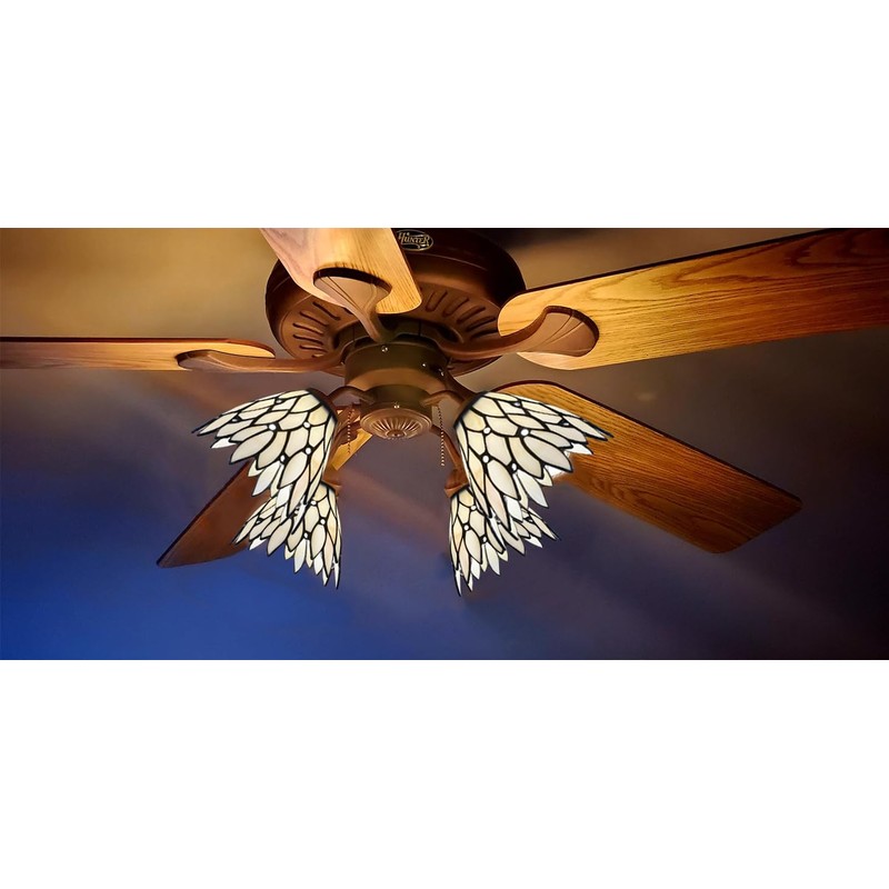 Wall lamp, pendant lamp, fan lampshade replacement, beige glass lampshade,