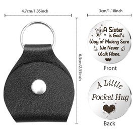 Pocket Hug Token Keychain Gifts for Sister Back to School Supplies Birthday Gift Ideas Sister Gifts Big Sister Gift Sisters Gifts From Sister Christmas Gifts For Sister Birthday Gifts For Sister