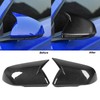 1 Pair Carbon Fiber Mirror Covers Ox Horn Style Car