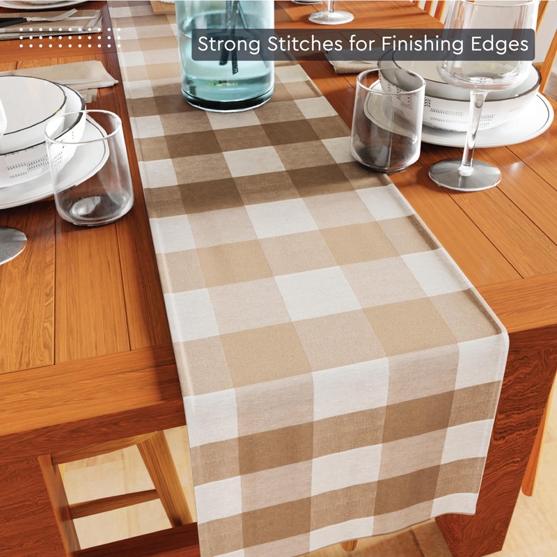 Encasa XO Cotton Table Runner | Size 13x104 in |