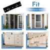 3Pack Black Screen Door Hinges, Aluminum Matte Black Residential Storm