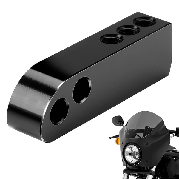 KEMIMOTO Motorcycle Headlight Extension for Dyna Fairings 2007-2017 Headlight Extension