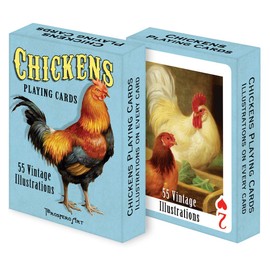 Prospero Art Chickens Playing Cards