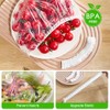 Cubiertas de plástico extra grandes para cuencos - 100 piezas,