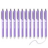 Writon Retractable Gel Pens, Comfort Barrel, 0.7mm Fine Point, Purple