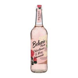 UD_Belvoir Organic Lemonade Case of 6 25.4 Fl Oz Elderflower and Rose Kosher & Halal Certified Beverages in Bottles