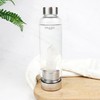 Myga Clear Quartz Crystal Water Bottle - 500ml Glass Drinks