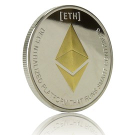 Generisch Ethereum Collector's Coin Gold and Silver Plated Solid Metal Limited Edition