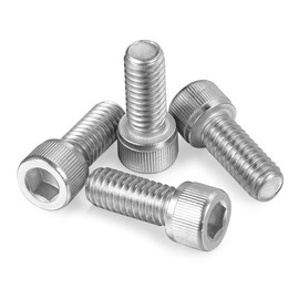 1/4-20 x 1-3/4" Socket Head Cap Screws Allen Socket Hex Drive Bolts, 304 Stainless Steel 18-8 A2-70, Fully Threaded, 25PCS