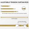Ausemku Shower Curtain Rod Tension - 26-76 Inch Never Rust