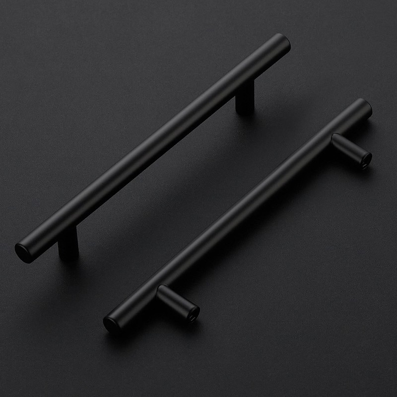 Ravinte 10 Pack Kitchen Cupboard Handles Black Cupboard Handles 128mm