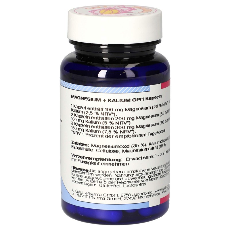 Gall Pharma Magnesium Plus Potassium GPH Capsules Pack of 60