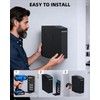 Biometric Gun Safe for Handgun Fingerprint 3 Ways Quick Access